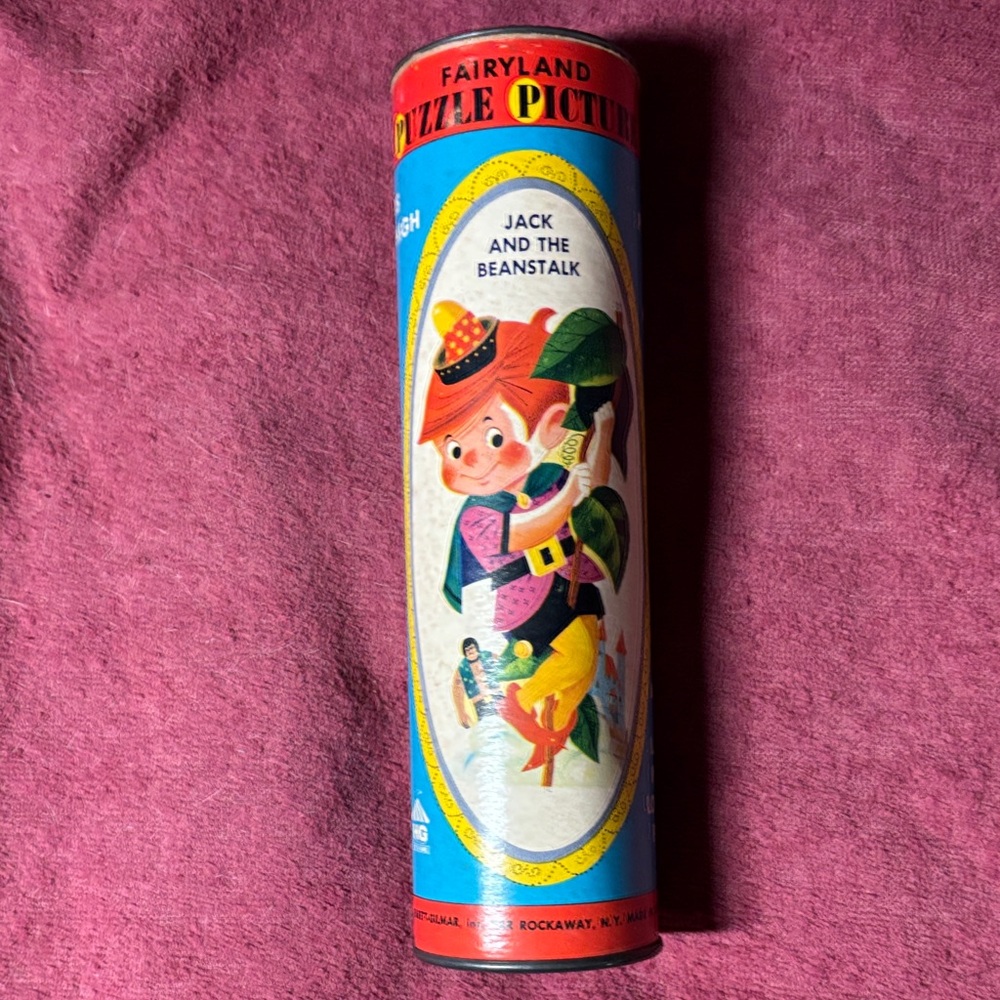 Vintage Fairyland Puzzle Picture - Jack and the Beanstalk